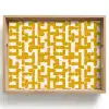 Geel - Beige - Patroon Dienblad Rechthoek middel 911 -z3d_shopping