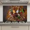 Specerijen - Kruiden - Lepels - Zout - Bruin - Keuken keuken achterwand spatscherm klein -3d_website