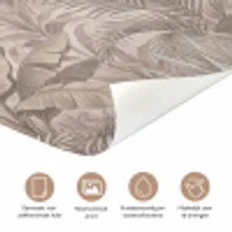 Jungle - Tropisch - Natuur -Vintage - Beige deurposter klein -closeup_NL