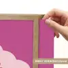 Girl power - Wolk - Roze Light Box met batterij (Wandlamp) middel -USP_websiteprintNL