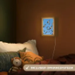 Zwaluwen - Vliegen - Blauw Light Box met kabel (Kinderlampje) klein -sfeer5_kind