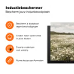 Illustratie - Landschap - Wit Inductie beschermer vinyl 3mm klein -zzzzzzz-td-ups