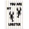 Lobster - Beige - Minimalistisch poster papier klein -3d