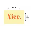 Nice - Oranje - Geel - Minimalistisch Placemat vinyl groot -specs