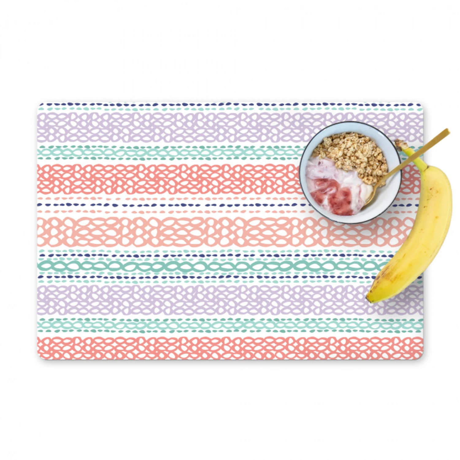 Strepen - Zomer - Kleuren Placemat vinyl groot 368 -zzzproduct_Kitchenyeah-website