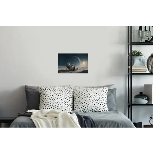 Maan - Kat - Astronaut - Ruimte Muursticker klein -slaapkamer