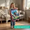 Voetbal - Gras - Stadion - Schilderij Kinderkoffer - Roze klein -sfeer2_NL