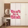 Tekst - Boodschap - Roze deurposter klein -sfeer3