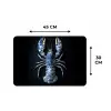 Kreeft - Delftsblauw - Schild - Stoer Placemat vinyl groot -specs