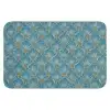 Symmetrisch - Patroon - Blauw WCmat klein 1009 -3d