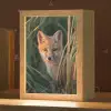 Vos - Oranje - Gras Light Box met kabel klein -zzz_3d_website
