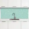 Blauw - Mandala - Design keuken achterwand 2 middel 871 -3d
