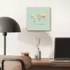Wereldkaart - Realistisch - Kaart aluminium wit klein -sfeer5