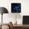 Vis - Stippen - Koraal - Blauw plexiglas 5mm klein -sfeer6