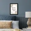 Bloemen - Quote - Zomer - Beige fotolijst zwart zonder passe partout klein -sfeer3