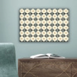 Sierlijk - Ornament - Blauw canvas 2cm klein 34 -sfeer4
