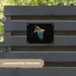 Papegaai - Kleurrijk - Vleugels - Sierlijk tuinposter los doek klein -sfeer3