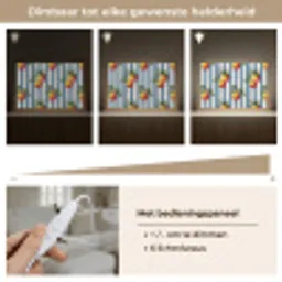 Strepen - Citroen - Blauw Light Box met kabel (Tafellamp) klein 924 -USP_dimbaarNL