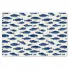 Vissen - Patroon - Blauw - Wit Placemat vinyl groot 368 -zzsfeer1_Kitchenyeah-website