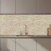 Zand - Golven - Beige keuken achterwand 2 middel 871 zz_3dshopping