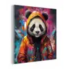 Panda - Jas - Graffiti - Oranje plexiglas 5mm klein -z3d
