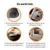 Beton - Muur - Industrieel - Patronen Inductie beschermer vinyl 3mm klein 276 -zzzzzzz-td-werking