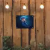 Kwal - Lichtgevend - Tentakels - Blauw tuinposter los doek klein -sfeer1