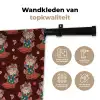 Donker - Cowboy - Laars - Patroon Wandkleed katoen klein 269 -sfeer2