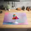 Macarons - Schaal - Pastel - Kleurrijk Inductie beschermer vinyl 3mm klein -sfeer5