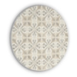 Tegel - Motief - Beige Akoestische PET Vilt - Rond klein 838 -3d