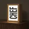 Chef - Japandi - Decoratie - Vintage Light Box met kabel (Tafellamp) klein -z3d_website