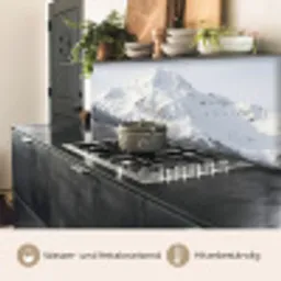 Berg - Sneeuw - Winter - Natuur - Wit keuken achterwand 2 middel -usp_DE