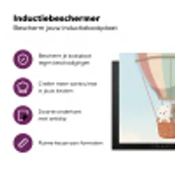 Luchtballon - Beren - Pastel Inductie beschermer vinyl 3mm middel -zzzzzzz-cc-usp