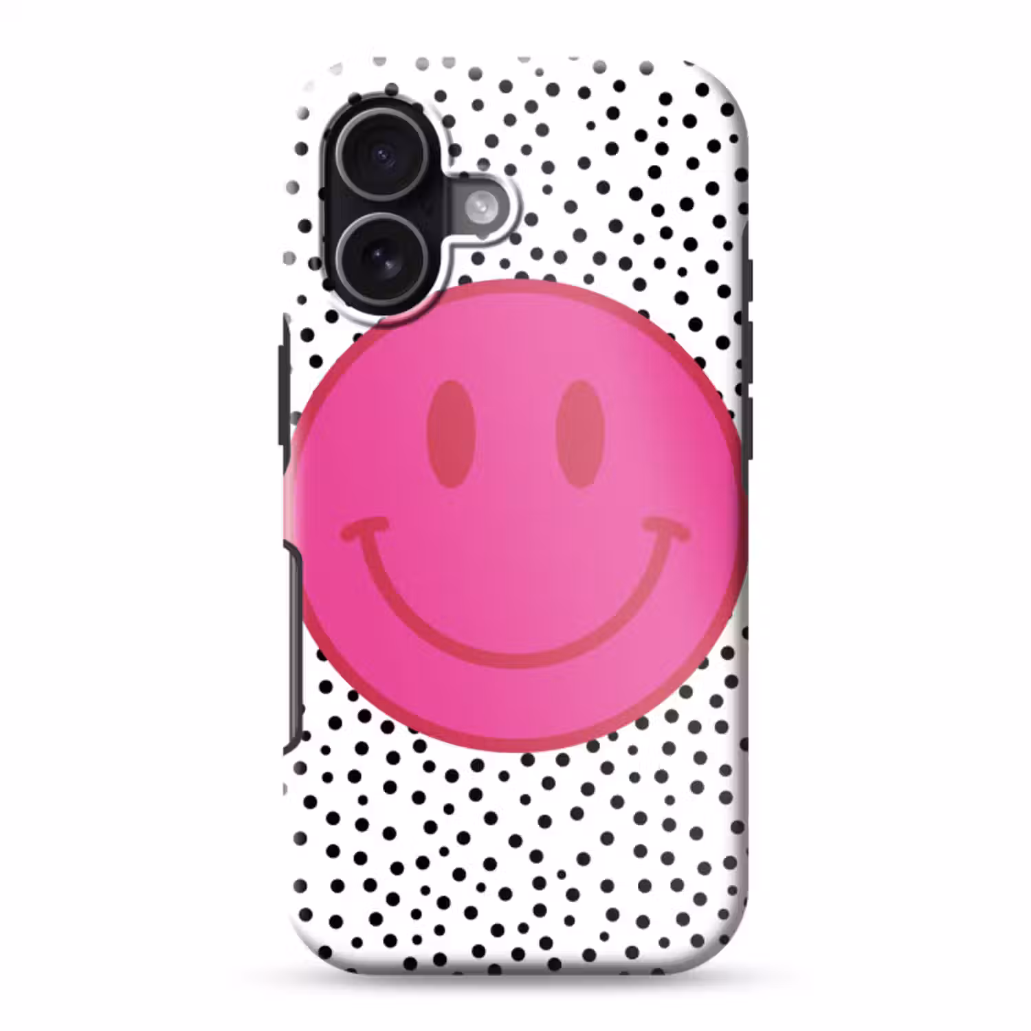 Telefoonhoesje Toughcase - Smiley - Roze - Stippen
