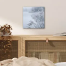 Riet - Bevroren - Winter - Natuur aluminium wit klein -sfeer3