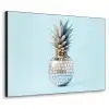 Blauw - Ananas - Disco - Discobal Textielframe zwart klein -3d