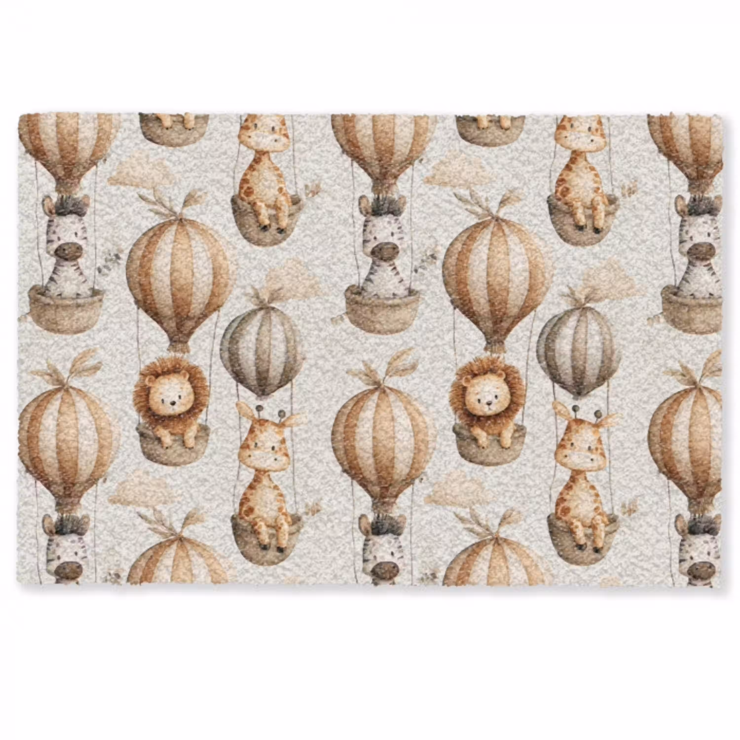 Safari - Luchtballonen - Taupe Deurmat klein 898 -zkaufland3d