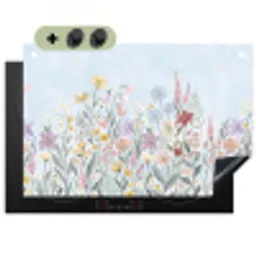 Weidebloemen - Illustratie - Kleurrijk Inductie beschemer met haakjes klein -3d