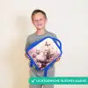 Kat - Paars - Vlinders - Bloemen Kinderrugzak - Blauw middel -sfeer1_NL