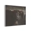 Schotse hooglander - Goud - Koebel - Hoorns - Dieren PET vilt klein -3d