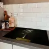 Bloembollen - Wit - Vaas - Minimalistisch Inductie beschermer vinyl 3mm klein -sfeer3
