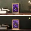 Paars - Viool - Diepte Light Box met kabel (Tafellamp) klein -sfeer3