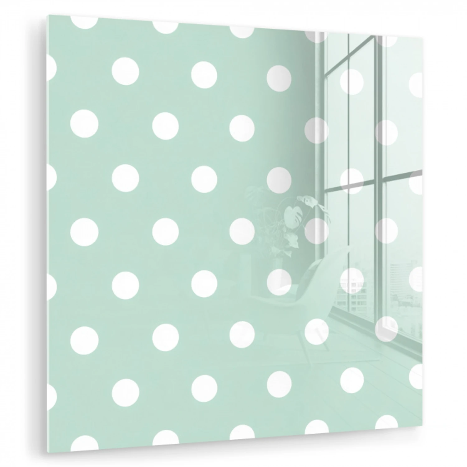 Klassiek - Polka - Groen plexiglas 5mm klein 11 -zzzproduct_nieuw
