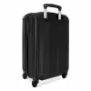 Zwart leer patroon NBS - Handbagage koffer - Kinderen Unisex middel -achterkant