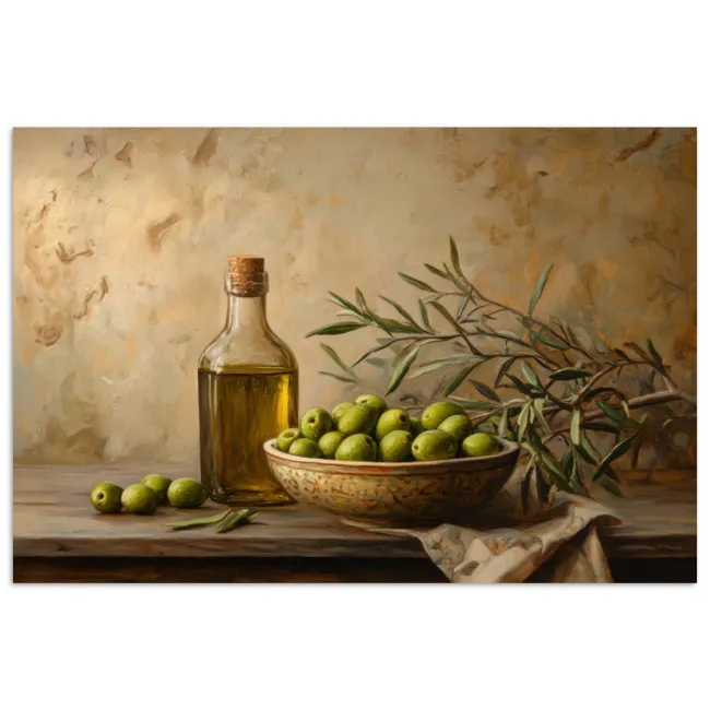 Poster - Oliven - Stilleben - Vintage