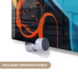 Vrouw - Bril - Kleuren - Graffiti plexiglas 5mm klein -zzsysteem_NL