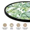 Bladeren - Monstera - Tropical - Jungle Fotolijst rond zonder passe partout klein -closeup_NL
