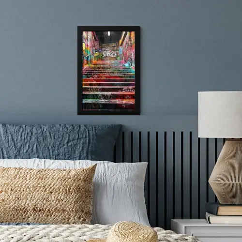 Trap - Graffiti - Kleuren - Kunst fotolijst zwart zonder passe partout klein -sfeer3