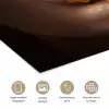 Goud - Vrouw - Verf - Lippen - Luxe poster papier klein -closeup_NL