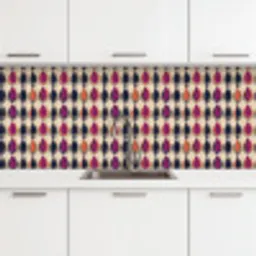Vintage - Retro - Kleurrijk keuken achterwand 2 middel 871 -3d